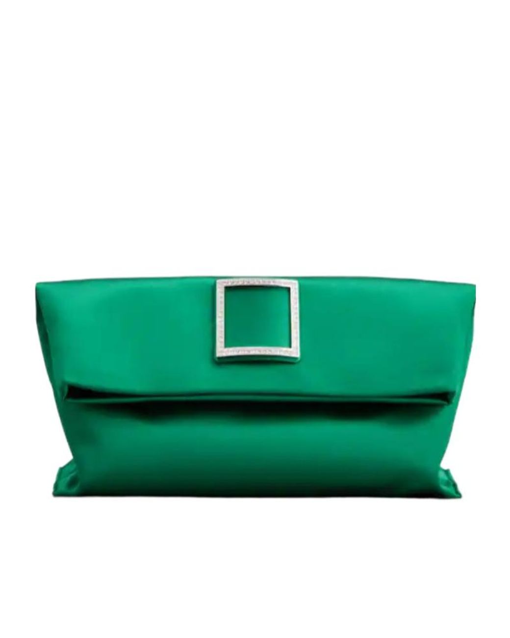 Roger Vivier Green Trompette Chain Clutch Bag