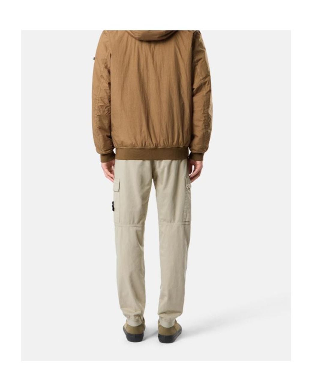 Stone Island Natural Regular-Tapered-Fit Jogger Trousers With Elastic Waist for men