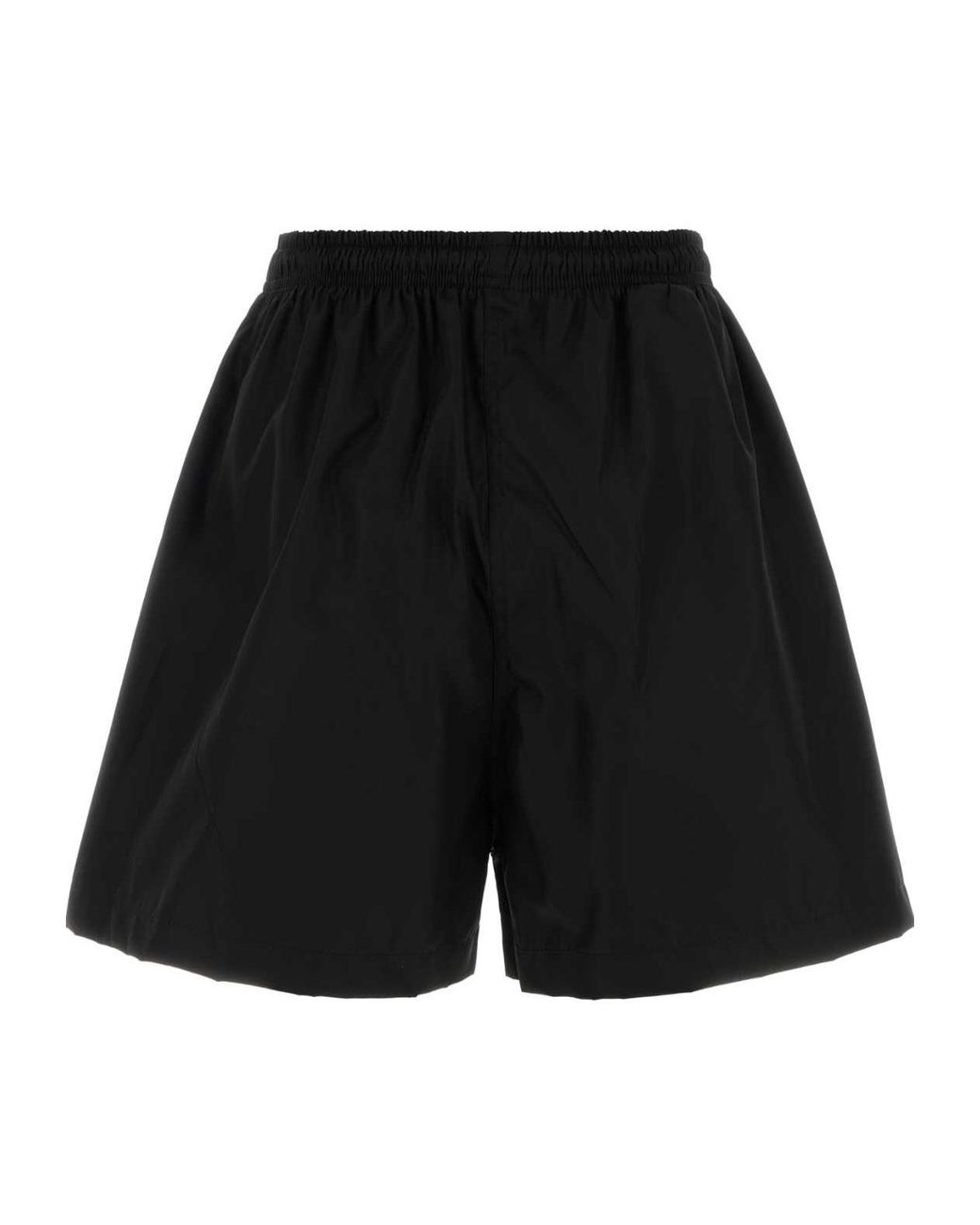 Prada Black Elastic-Waist Shorts
