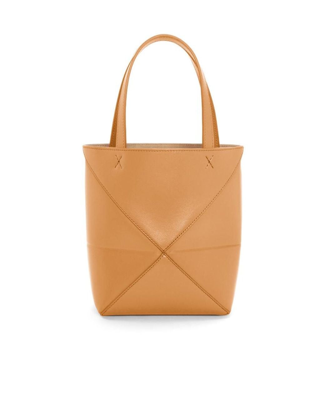 Loewe White Mini Puzzle Fold Tote Bag