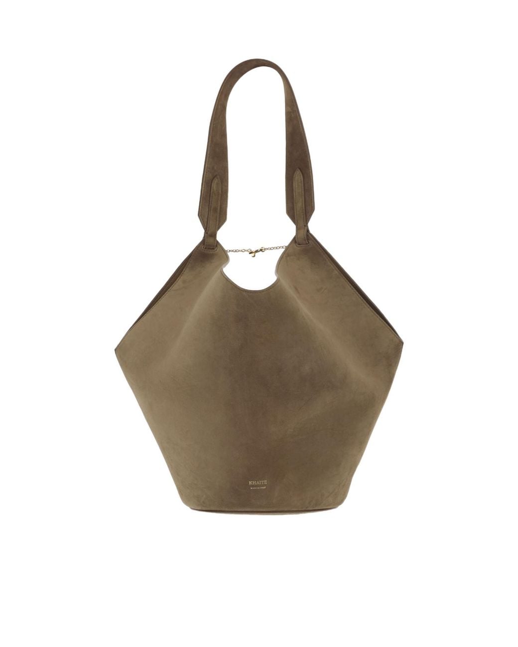 Khaite Metallic Lotus Small Tote Bag