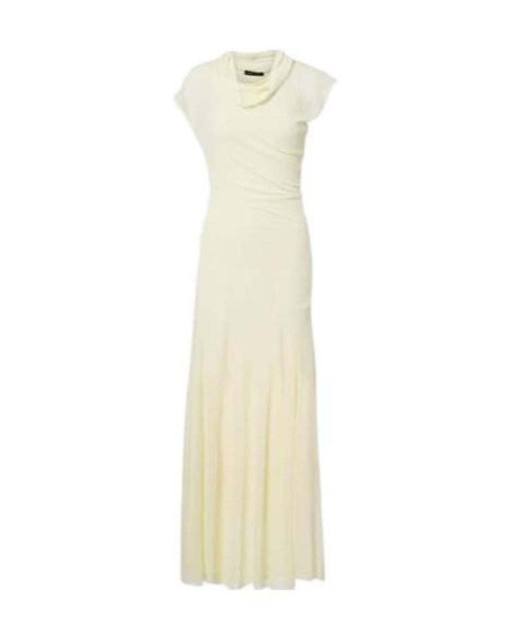 Proenza Schouler White Tamara Draped Crêpe Jersey Maxi Dress