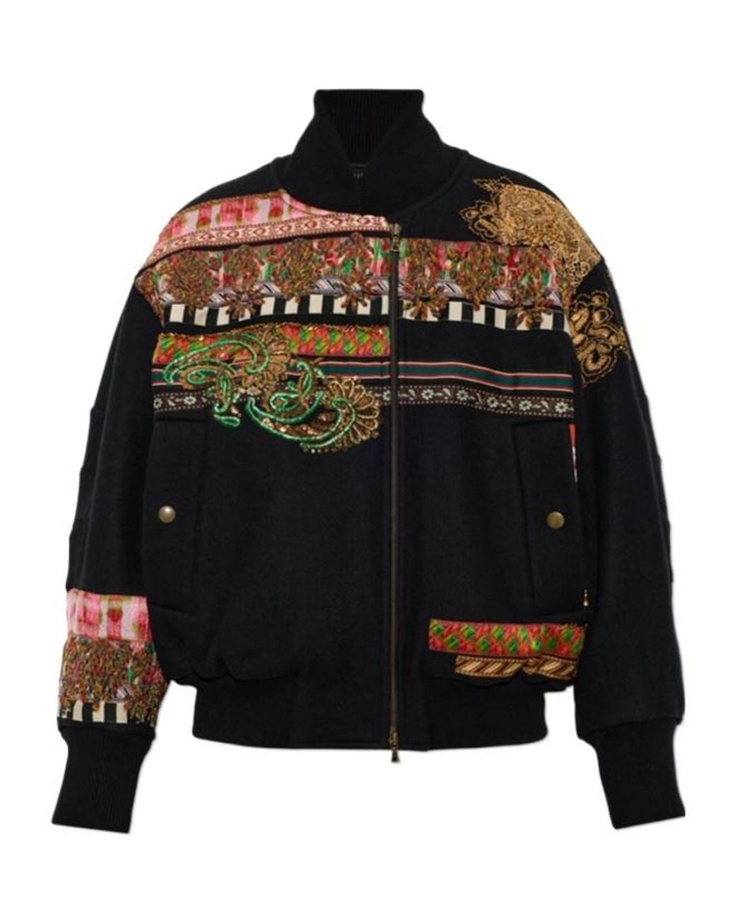 Dries Van Noten Black Long-Sleeve Casual Jacket