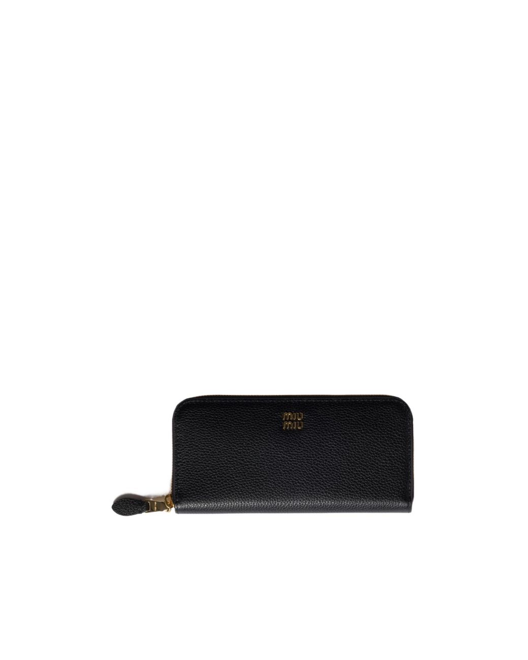 Miu Miu Black Large Leather Wallet