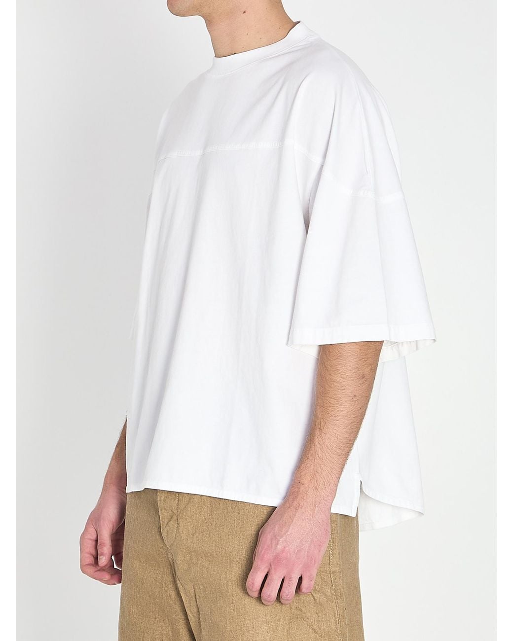Jacquemus White Atelier Crewneck T-Shirt for men