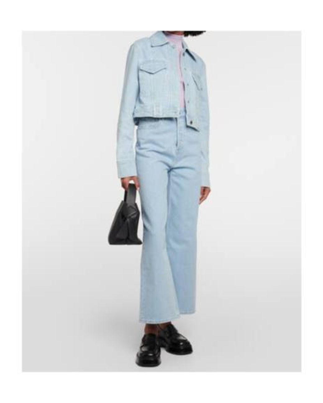 Nanushka Blue Long-Sleeved Denim Jacket