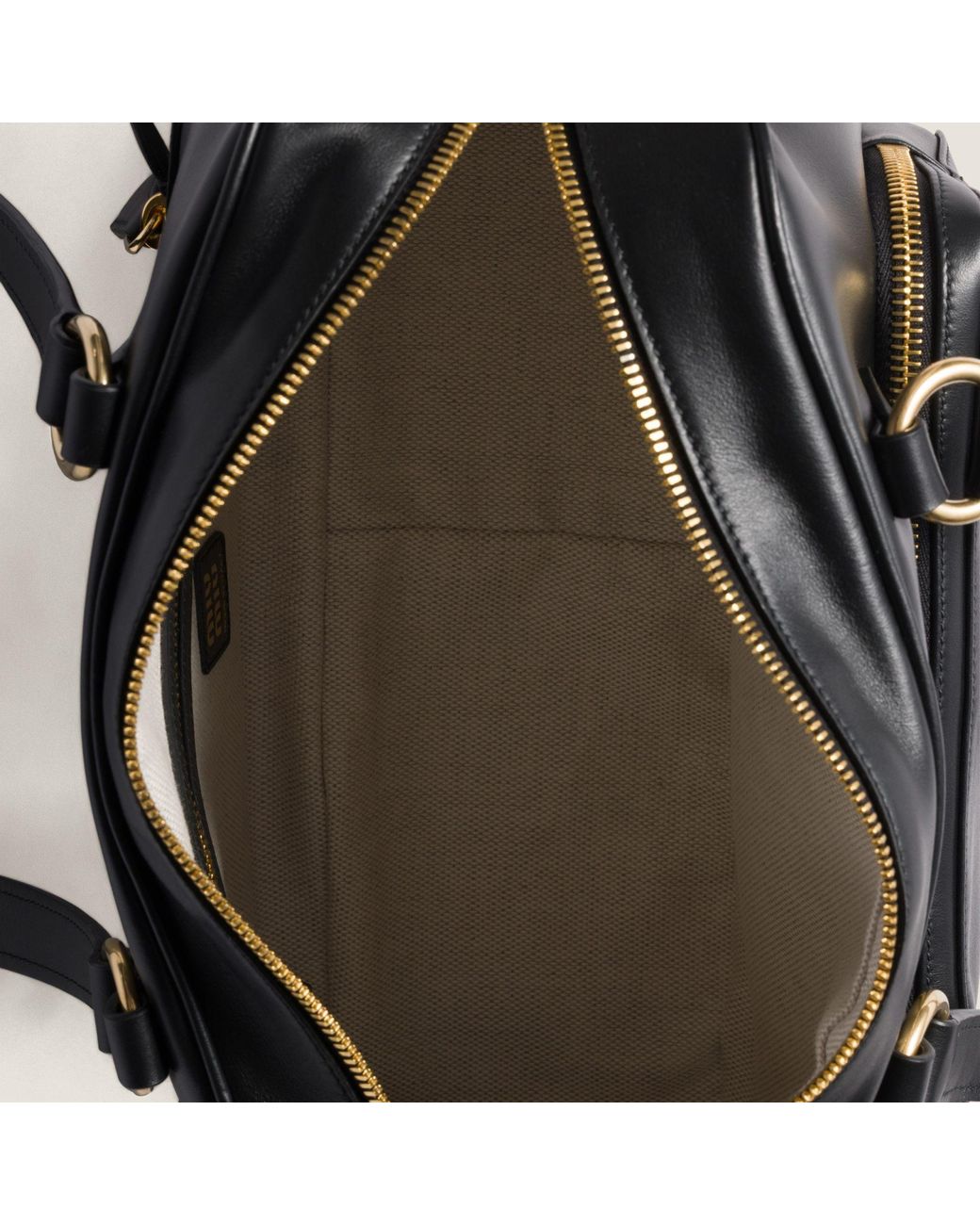 Miu Miu Black Pocket Nappa Leather Top-Handle Bag