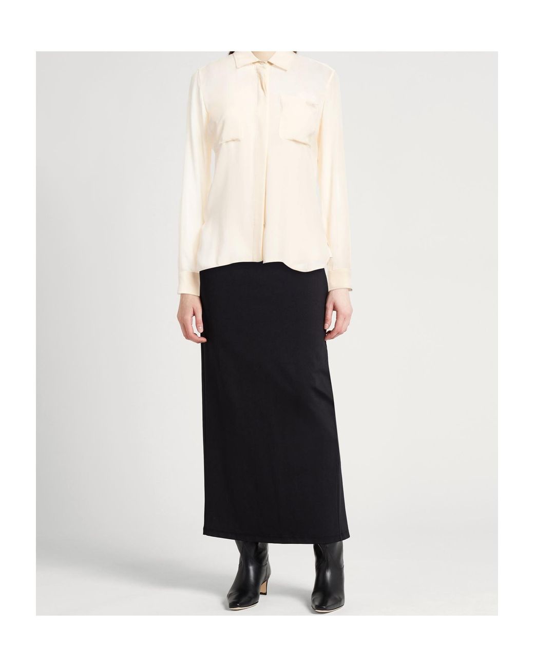 Max Mara White Embroidered Logo Shirt