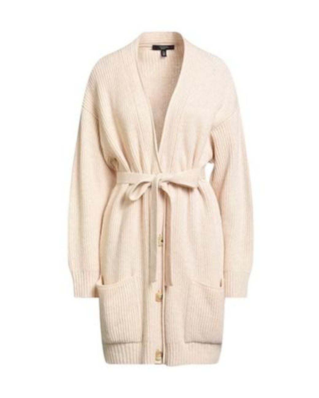 Weekend by Maxmara Natural Solid Knit Cardigan