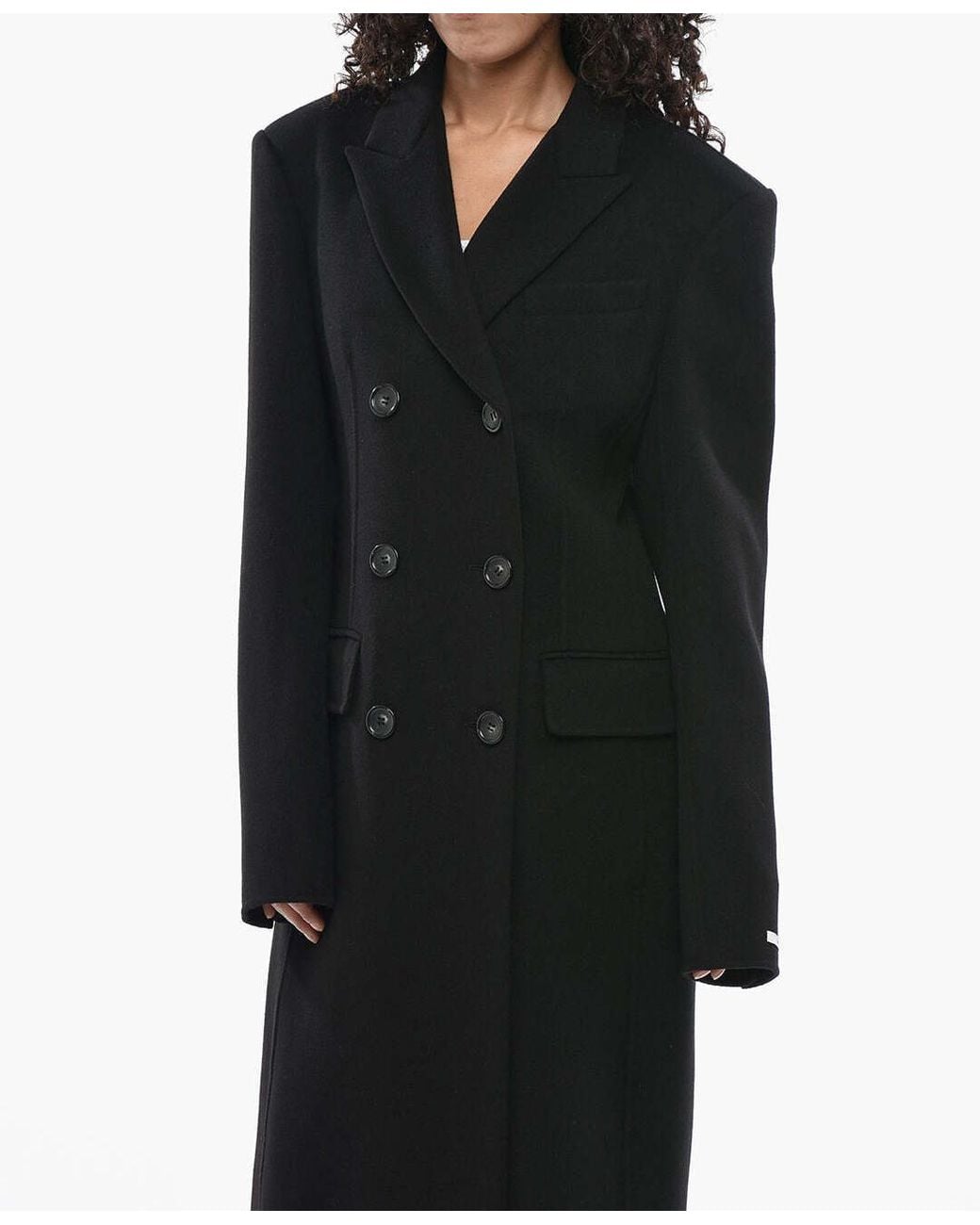 Max Mara Black Morgana Double-Breasted Jacket
