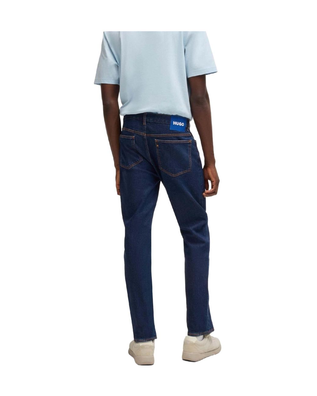 Boss Blue Solidcolor Jeans for men
