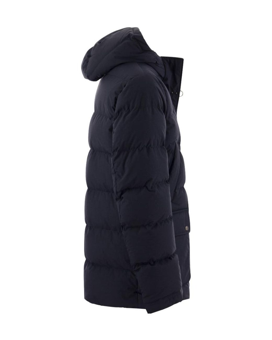 Fay Blue 3 Ganci Piuma Hooded Jacket for men
