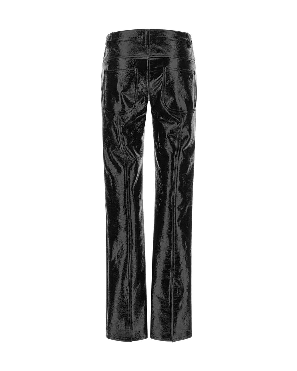 Courreges Black Courrèges Glossy Straight-Leg Pants