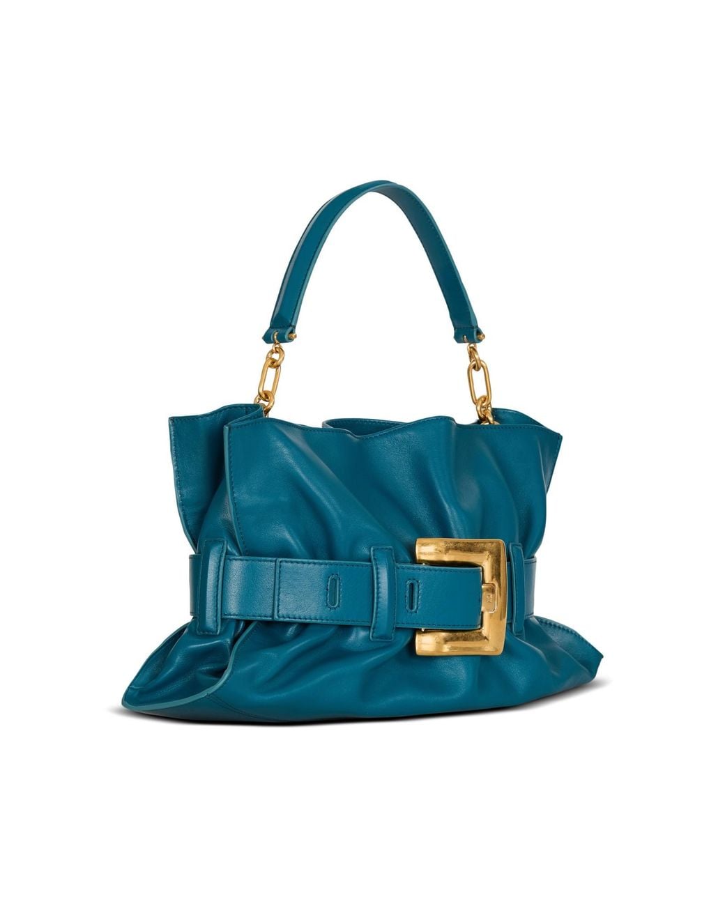 Balmain Blue Medium Anthem Bag