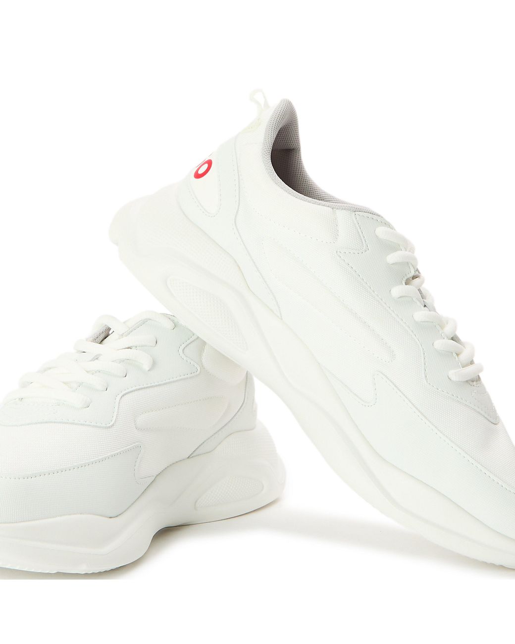 Boss White Laceup Sneakers for men
