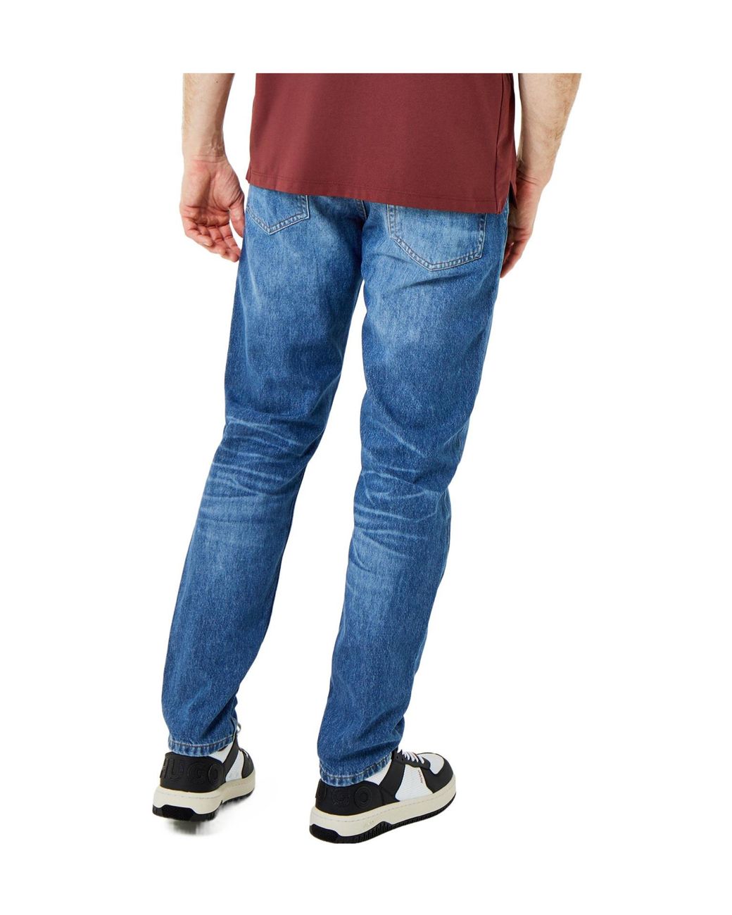 Boss Blue Tapered Jeans for men