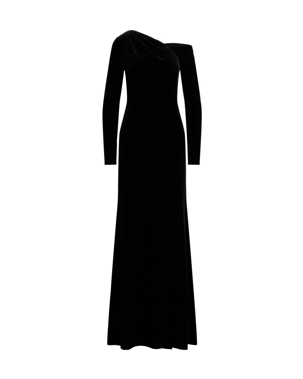 Ralph Lauren Black Real Leather Cateema Ball Gown