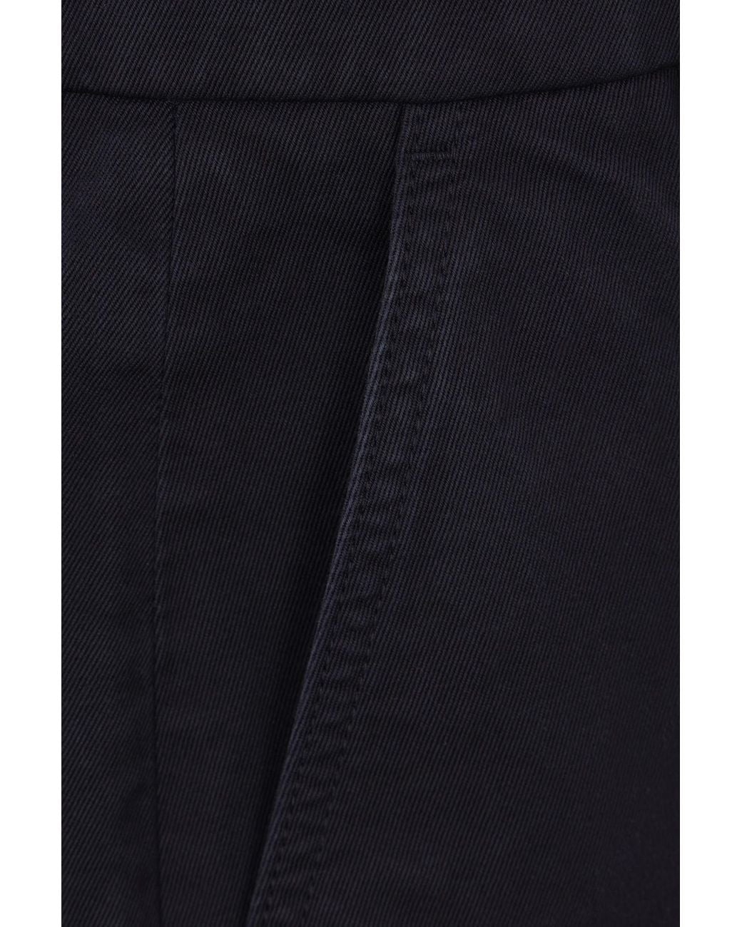 Thom Browne Blue Pressed Crease Tapered Leg Chinos for men