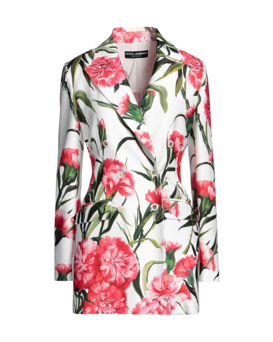 Dolce & Gabbana Red Floral Blazer