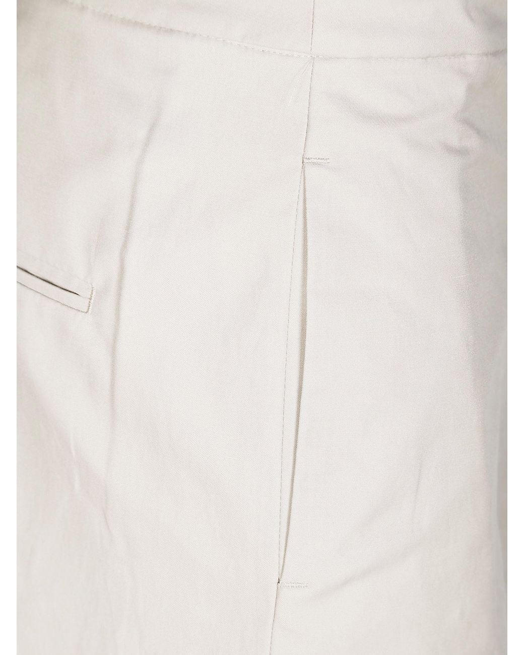 Max Mara White Elastic Waist Casual Pants