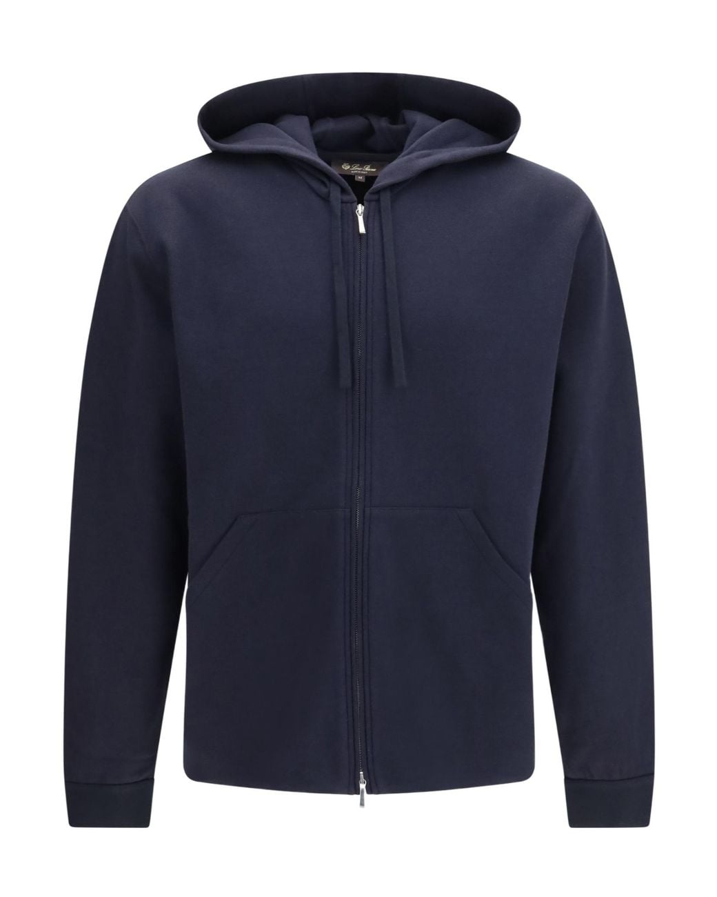 Loro Piana Blue Hooded Zip Jacket for men