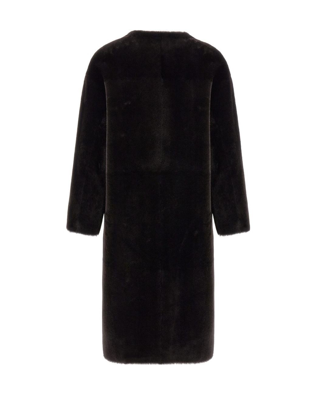 Blancha Black Long-Sleeved Coat
