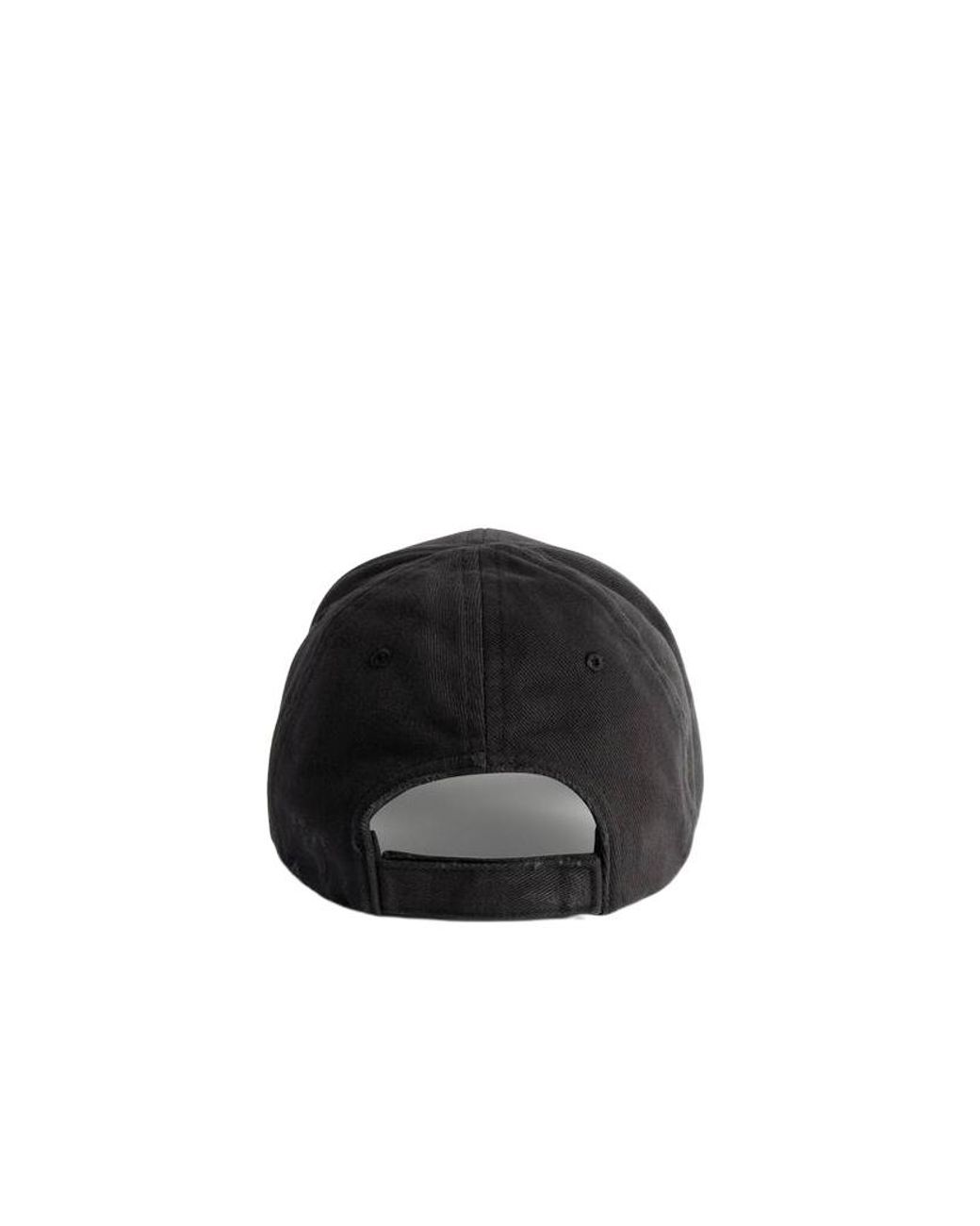 Balenciaga Black Spray Artwork Baseball Hat for men