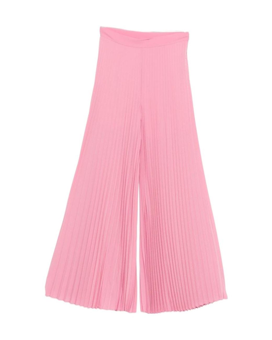 Twinset Pink Pleated Flared Pants