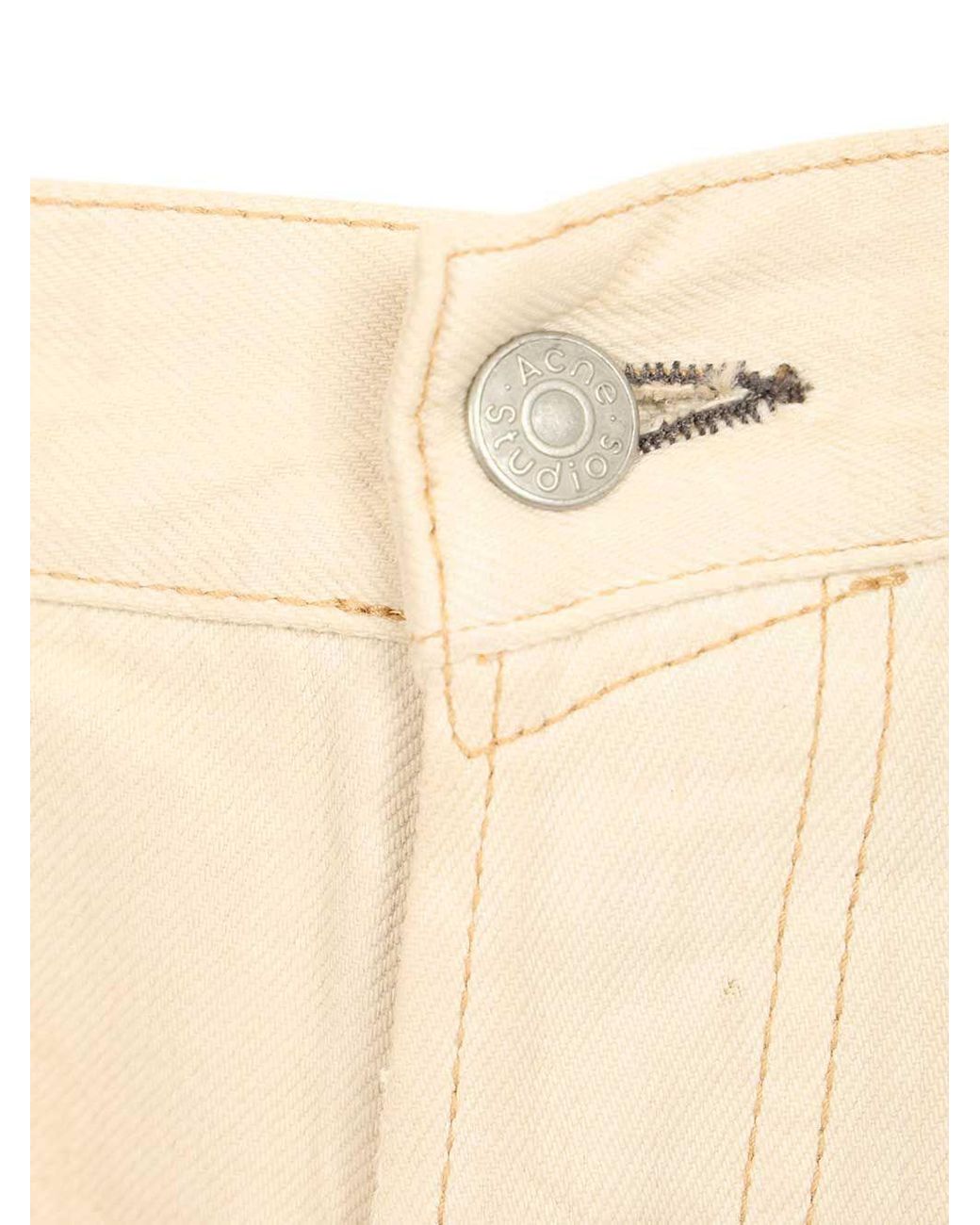 Acne Natural Logo Patch Jeans for men
