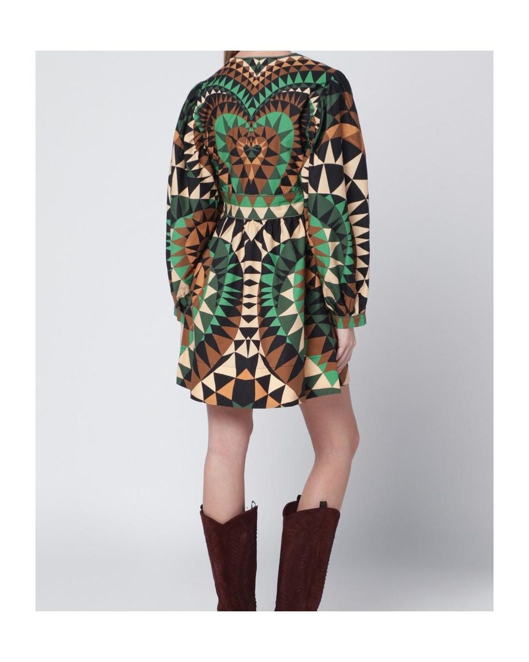 Farm Rio Multicolor Geometric Mini Dress