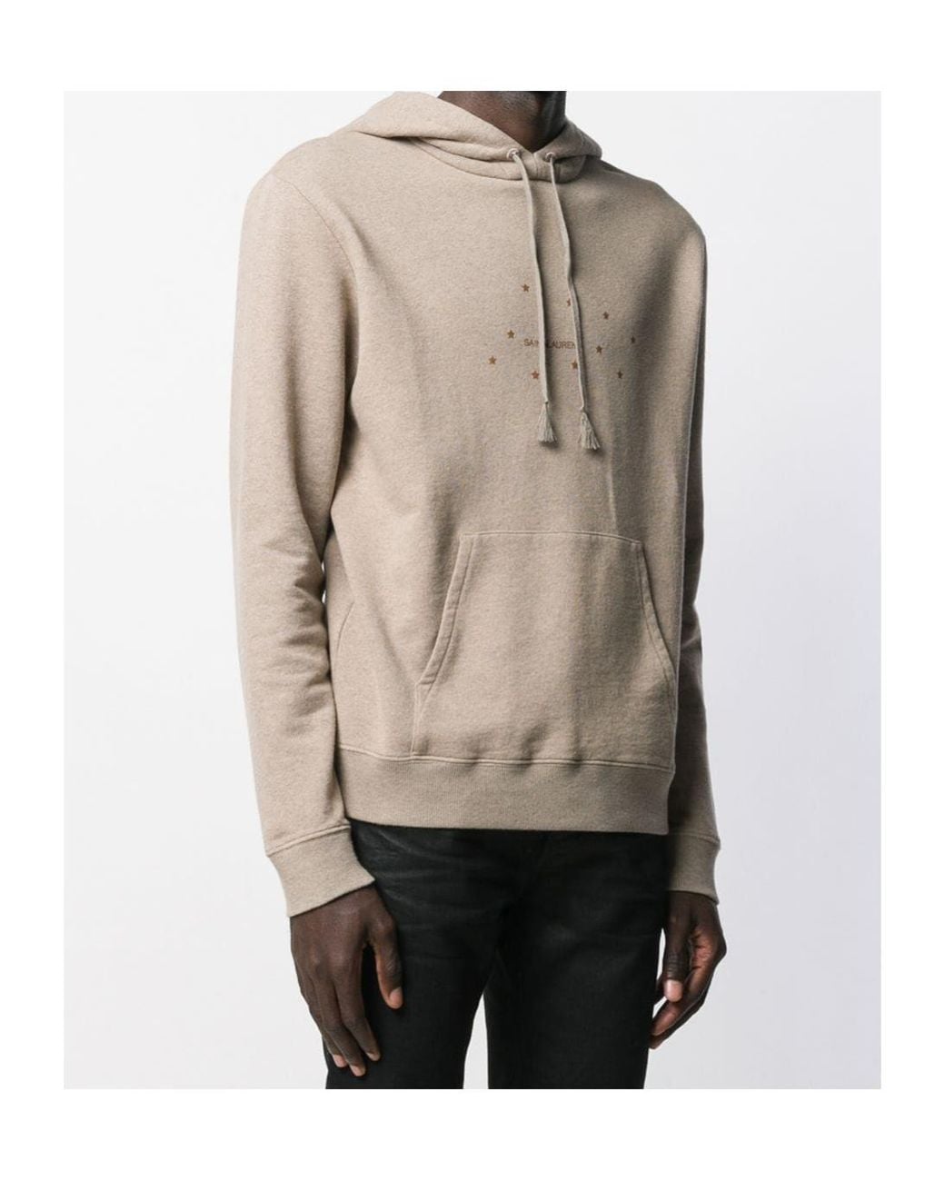 Saint Laurent Natural Hooded Sweater for men