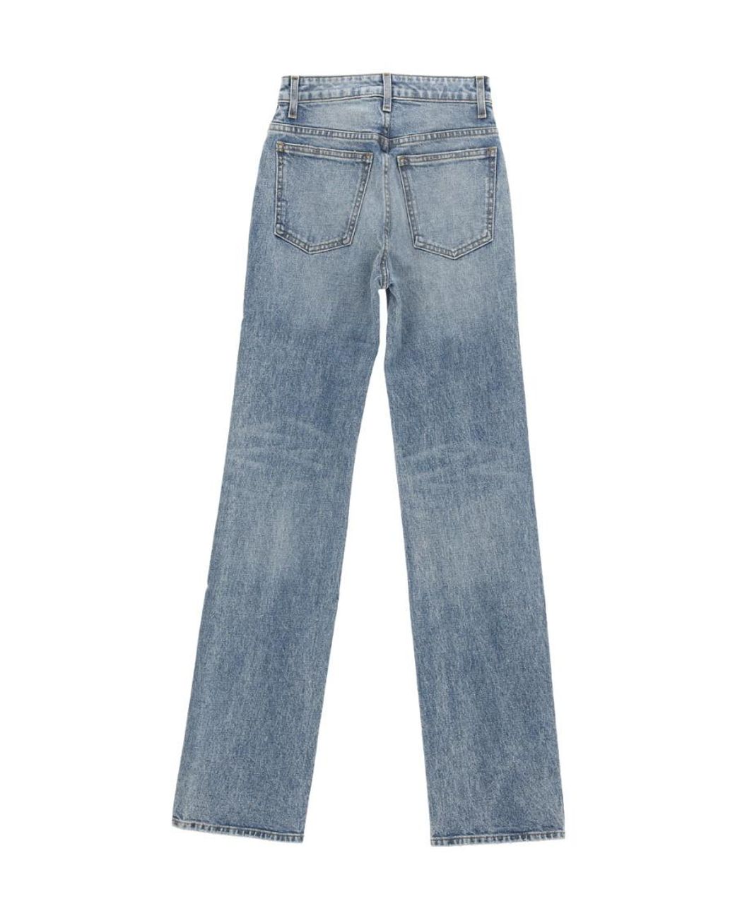 Khaite Blue Danielle Straight Leg Jeans