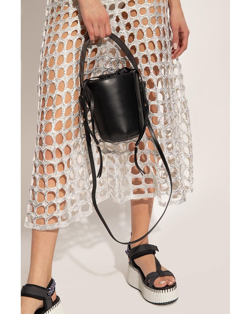 Chloé Black Chloé Drawstring Bucket Bag