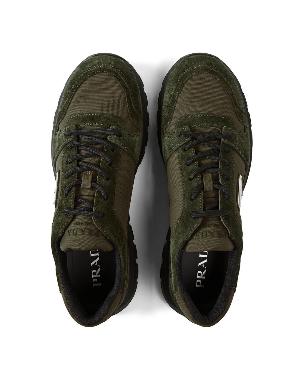Prada Green Running Sneakers for men