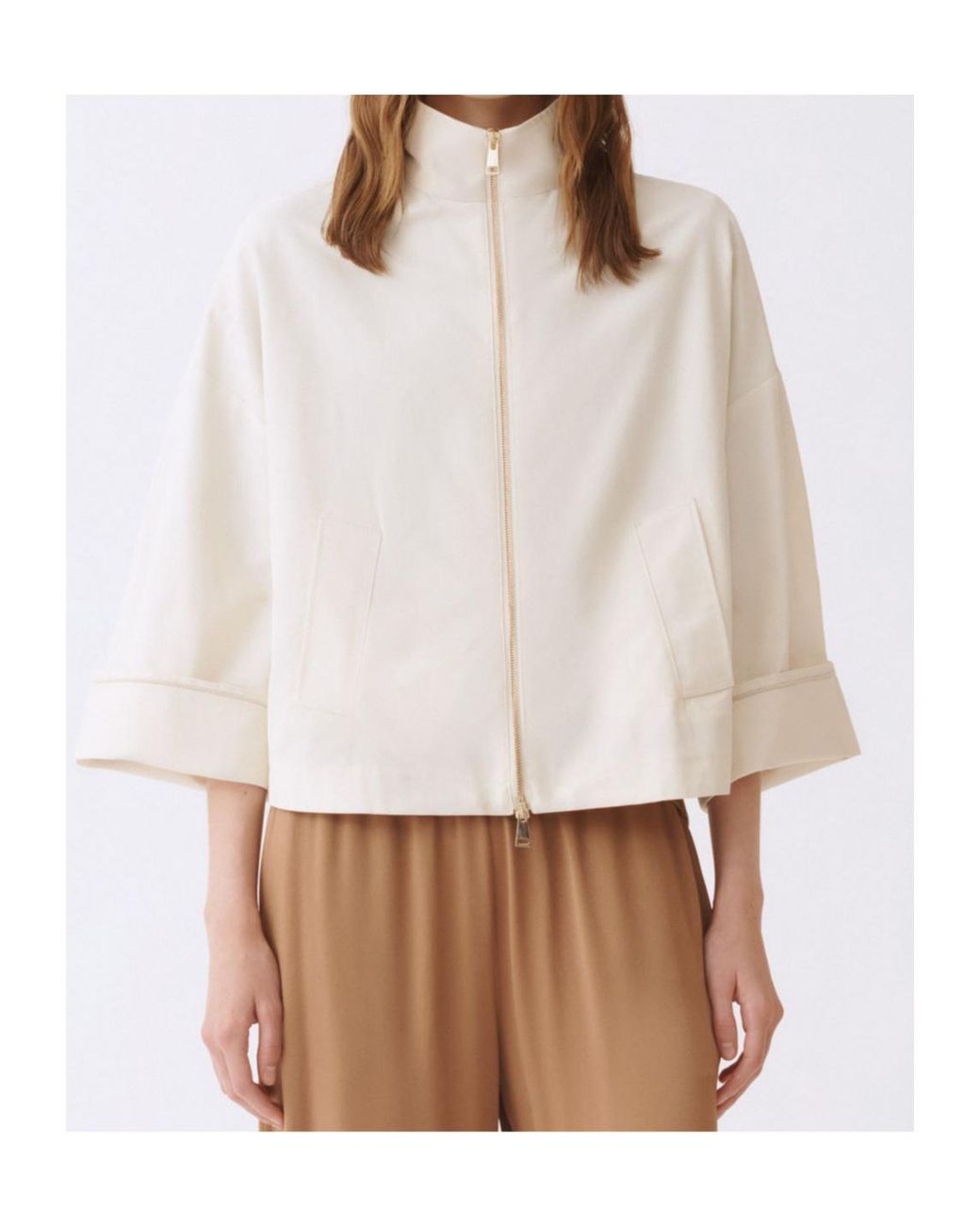 Fabiana Filippi Natural Long-Sleeved Jacket