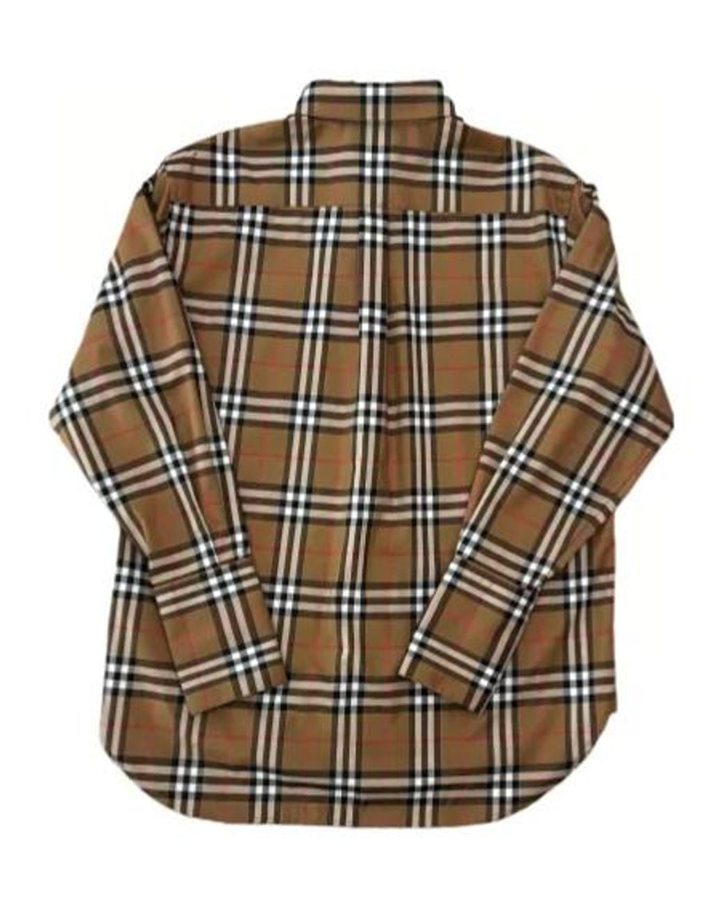 Burberry Multicolor Regular Fit Check Stretch Cotton Shirt