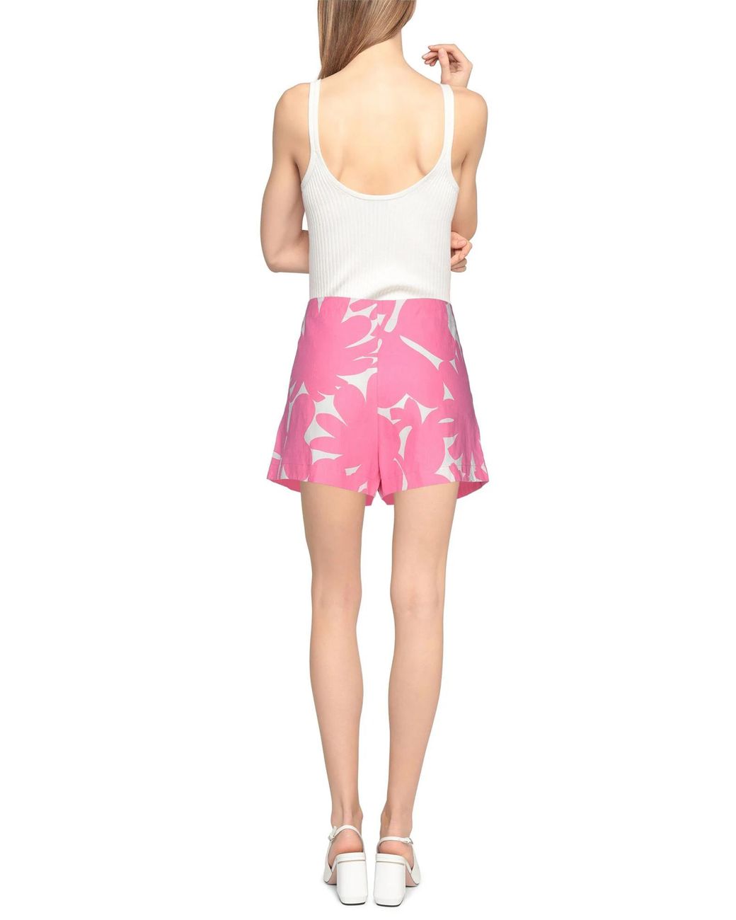 Marni Pink Two-Tone Patterned Shorts