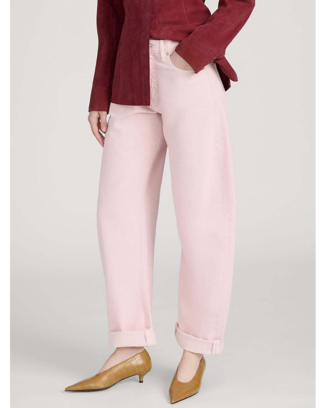 FRAME Pink The Bubble Jeans