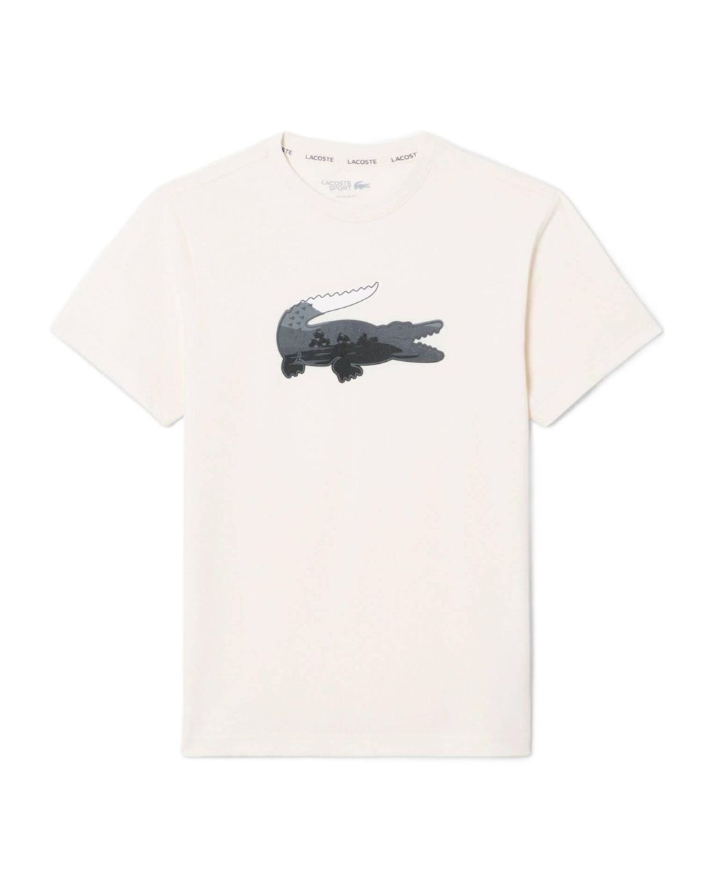 Lacoste White Crewneck Shortsleeve Tshirt for men