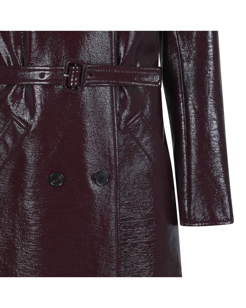 Courreges Purple Courrèges Vinyl Trench Coat