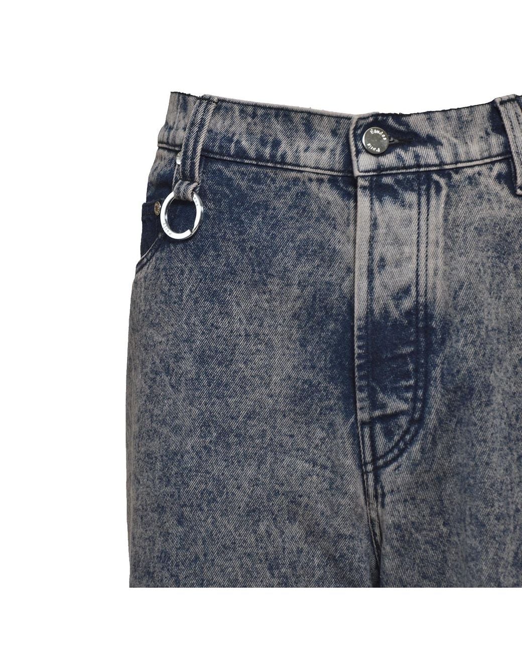 Etudes Studio Gray Logo-Patch Organic Cotton Wide-Leg Jeans for men