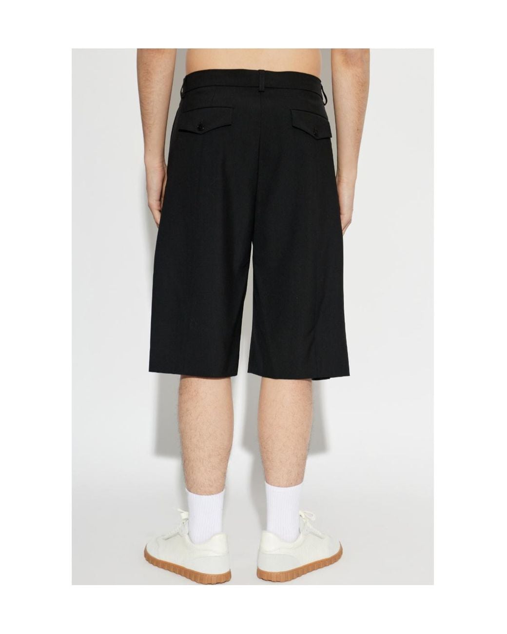 Casablanca Black Pleated Shorts for men