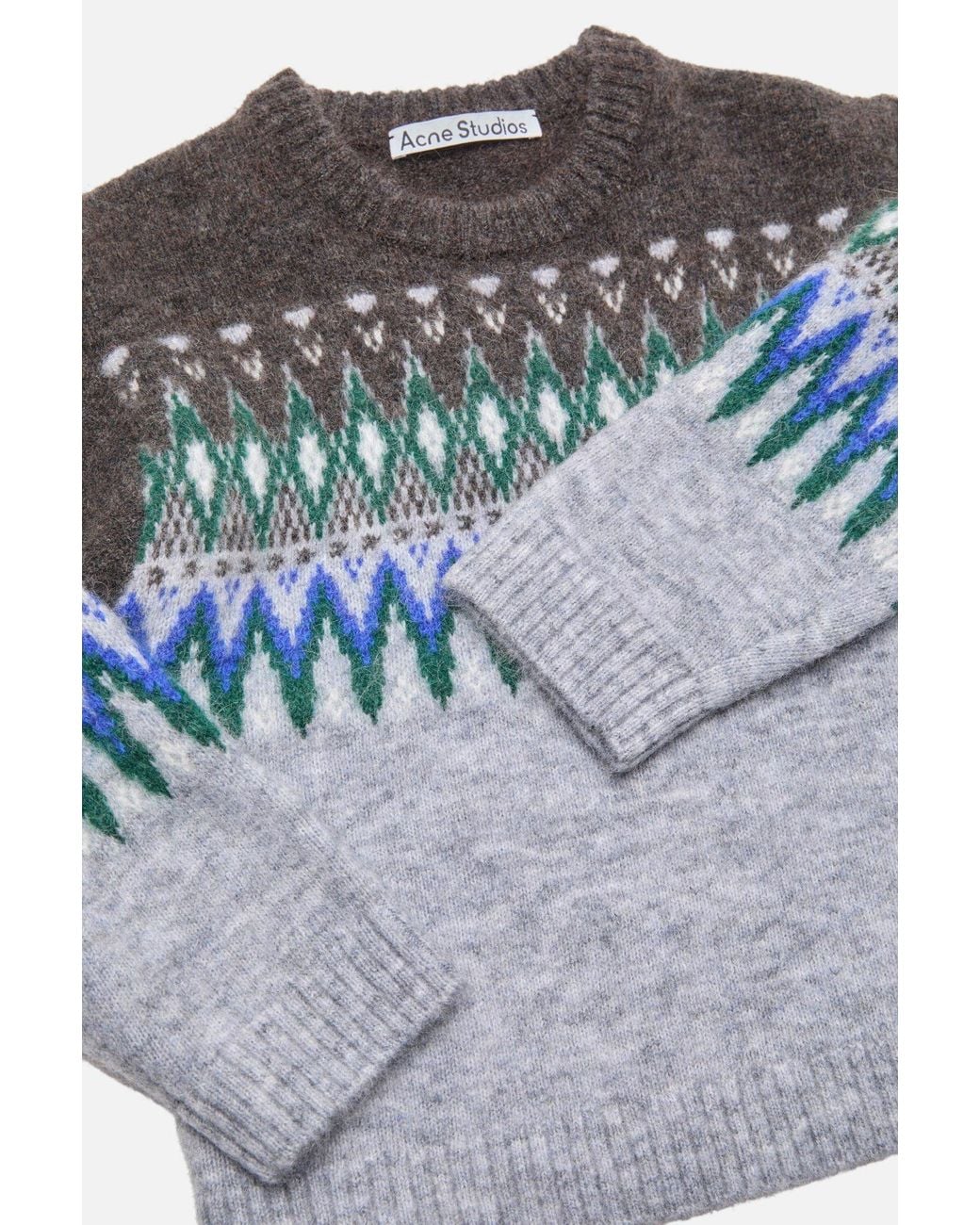 Acne Gray Crewneck Knitted Top