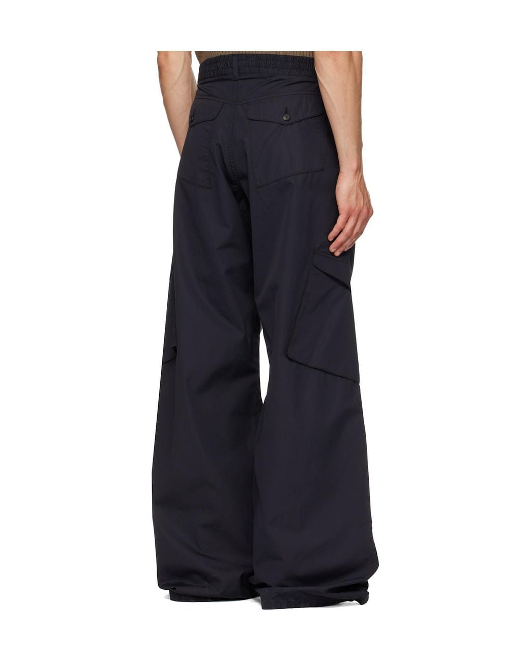 Egonlab Blue Pocket Cargo Casual Pants for men