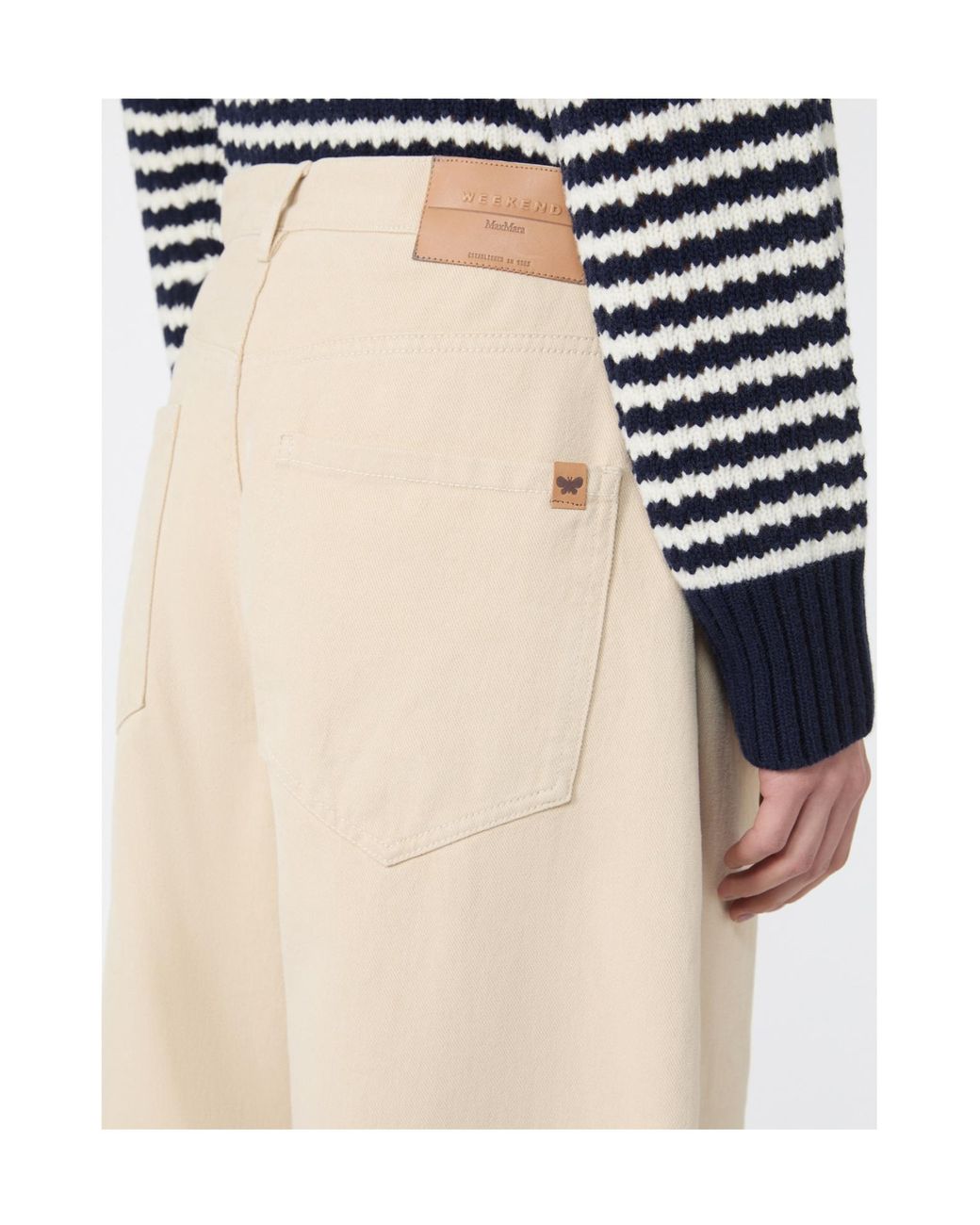 Weekend by Maxmara White Wkdordine Drill Trousers