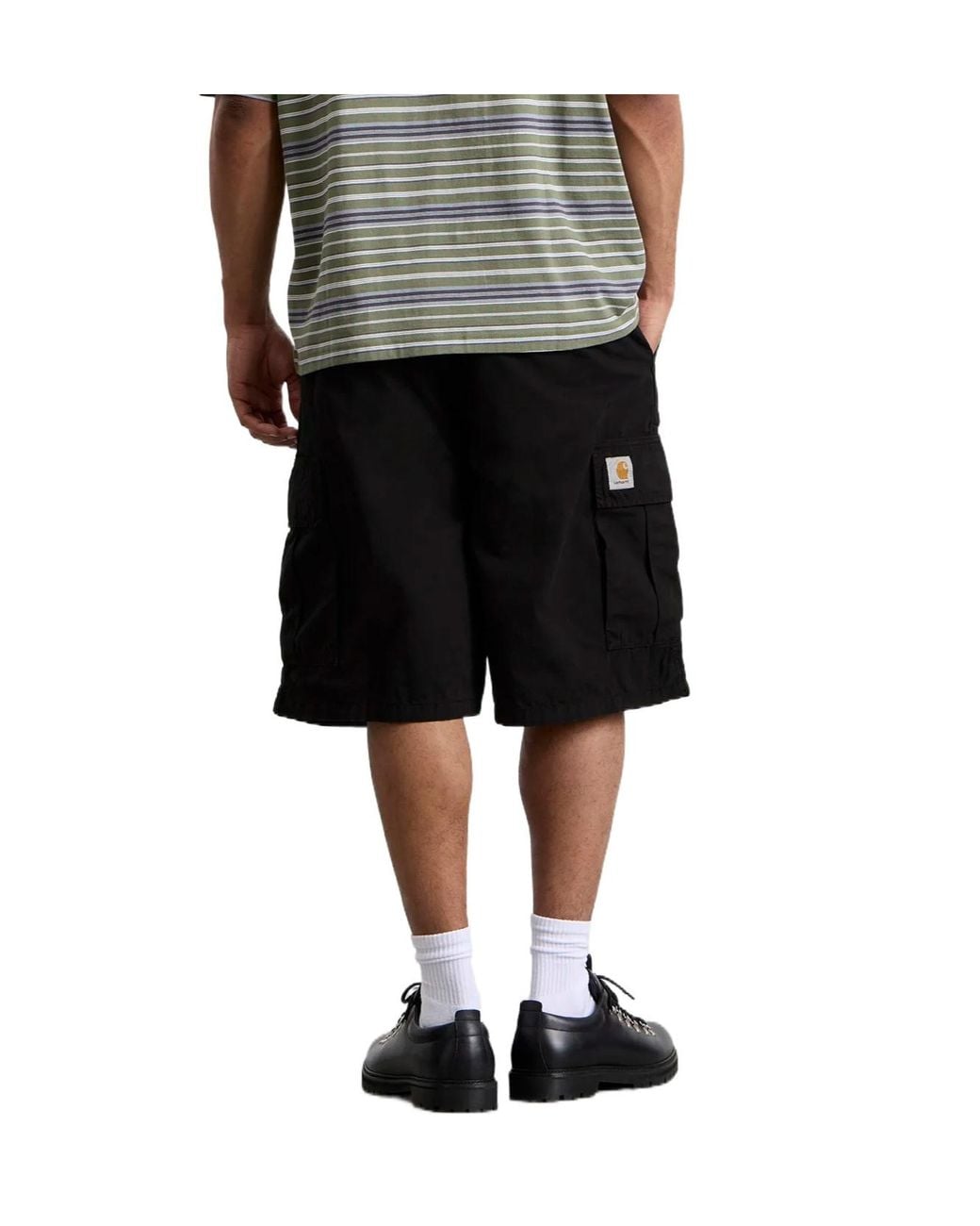 Carhartt Black Wip Madler Relaxed Cargo Shorts for men
