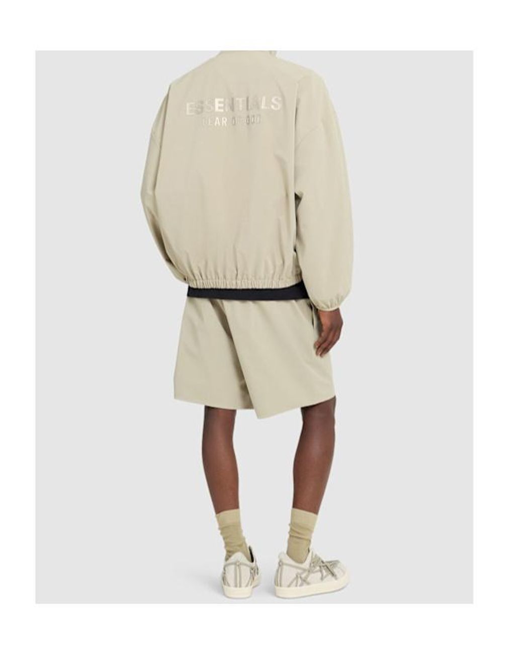 Fear Of God Natural Sporty Nylon Half Zip Sweatshirt for men