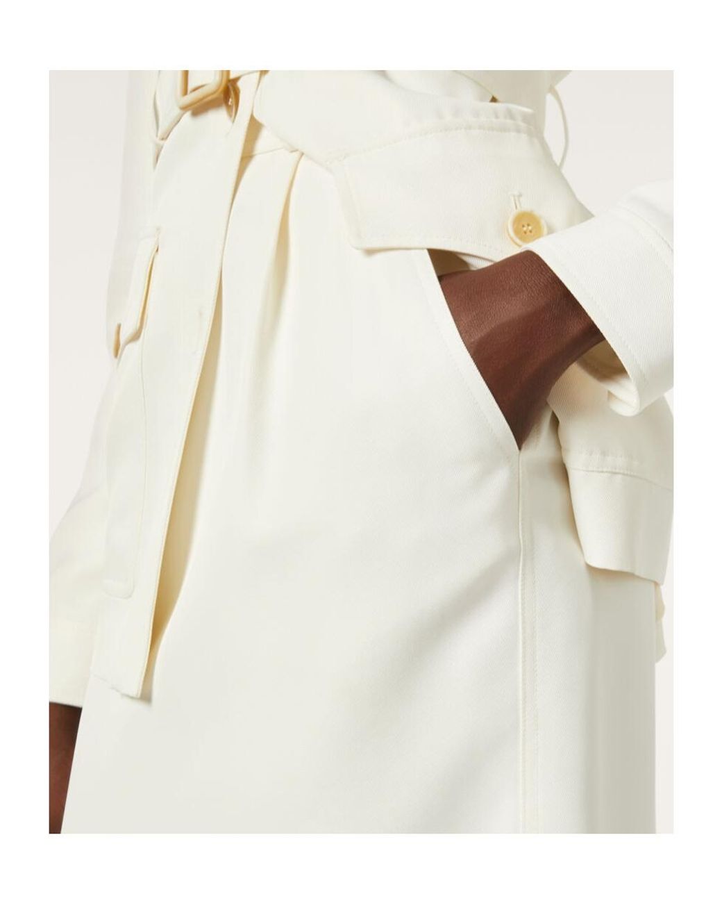 Loro Piana White Emilia Skirt