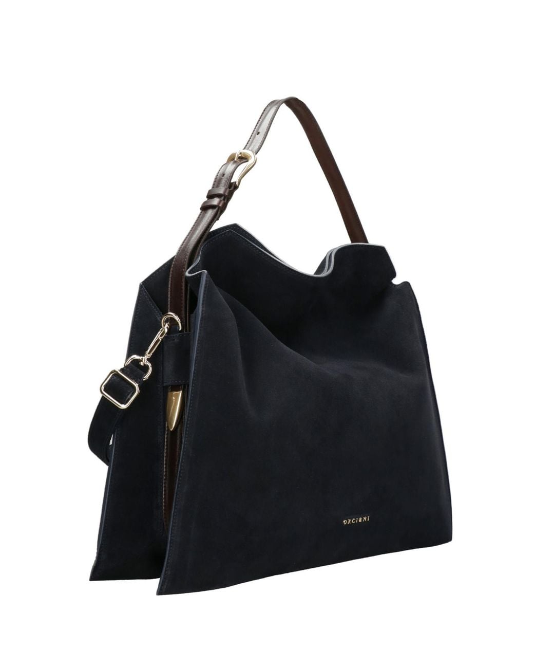 Orciani Black Large Structured Shoulder Bag