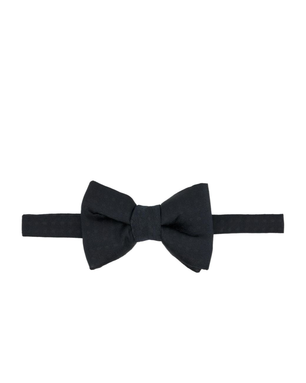 Tom Ford Black Polka Dot Bow Tie for men